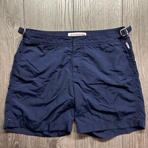 Orlebar Brown Bulldog Navy Blue Swim Shorts Mens 32 46CR23BULLDOGCO